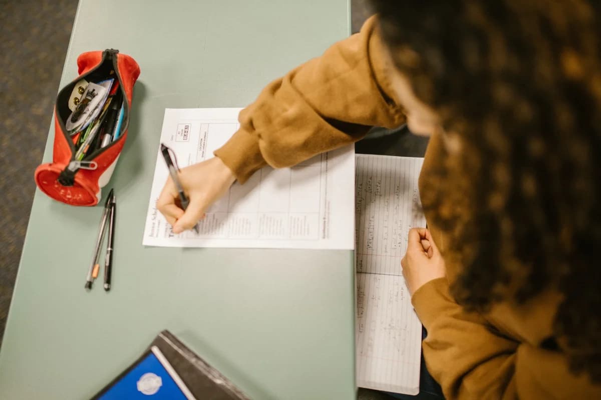 Leren in de bibliotheek voor eindexamen